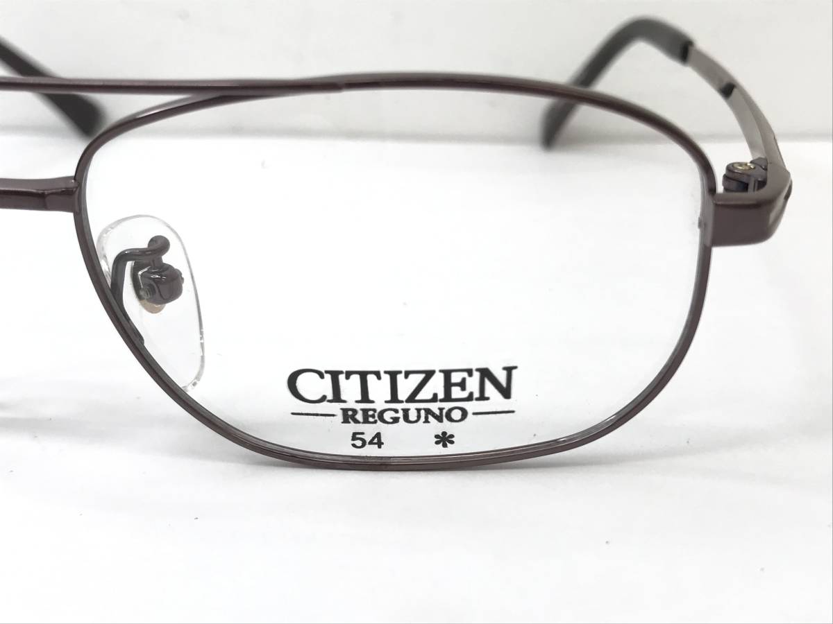 3K-229 新品 未使用 眼鏡 メガネフレーム CITIZEN ウェリントン チタン