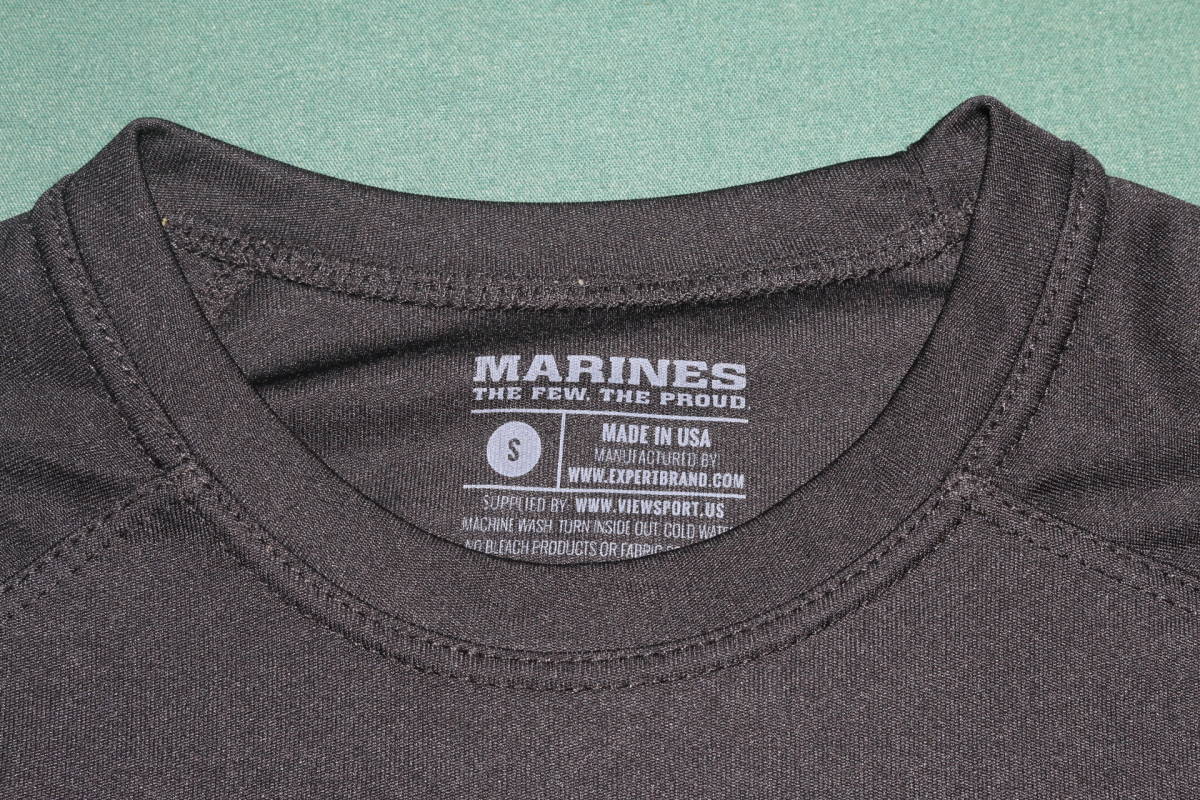 米軍放出品 USMC MARINES ミリタリー プリント Tシャツ Sサイズ 中古_画像5