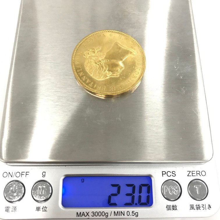 【BGAM6035】K22　イギリス　ヴィクトリアコイン　ウナとライオン　総重量23g_画像7