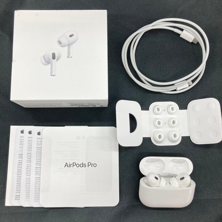 BGAZ8046】Apple AirPods Pro (第2世代) A2699 A2698 A2700 MQD83J/A アウトレット 口コミ  オーディオ機器