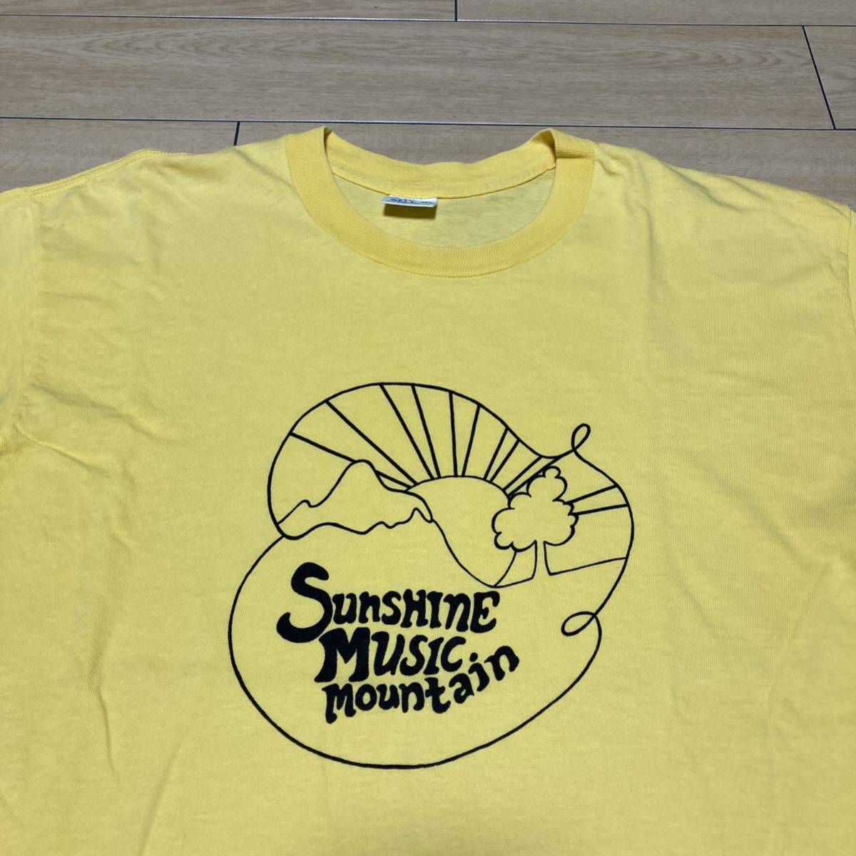 70's ヴィンテージ　vintage Tシャツ 太陽　ヒッピー　ミュージックマウンテン　サンシャイン　サイケ　BELTON 60's 80's 90's