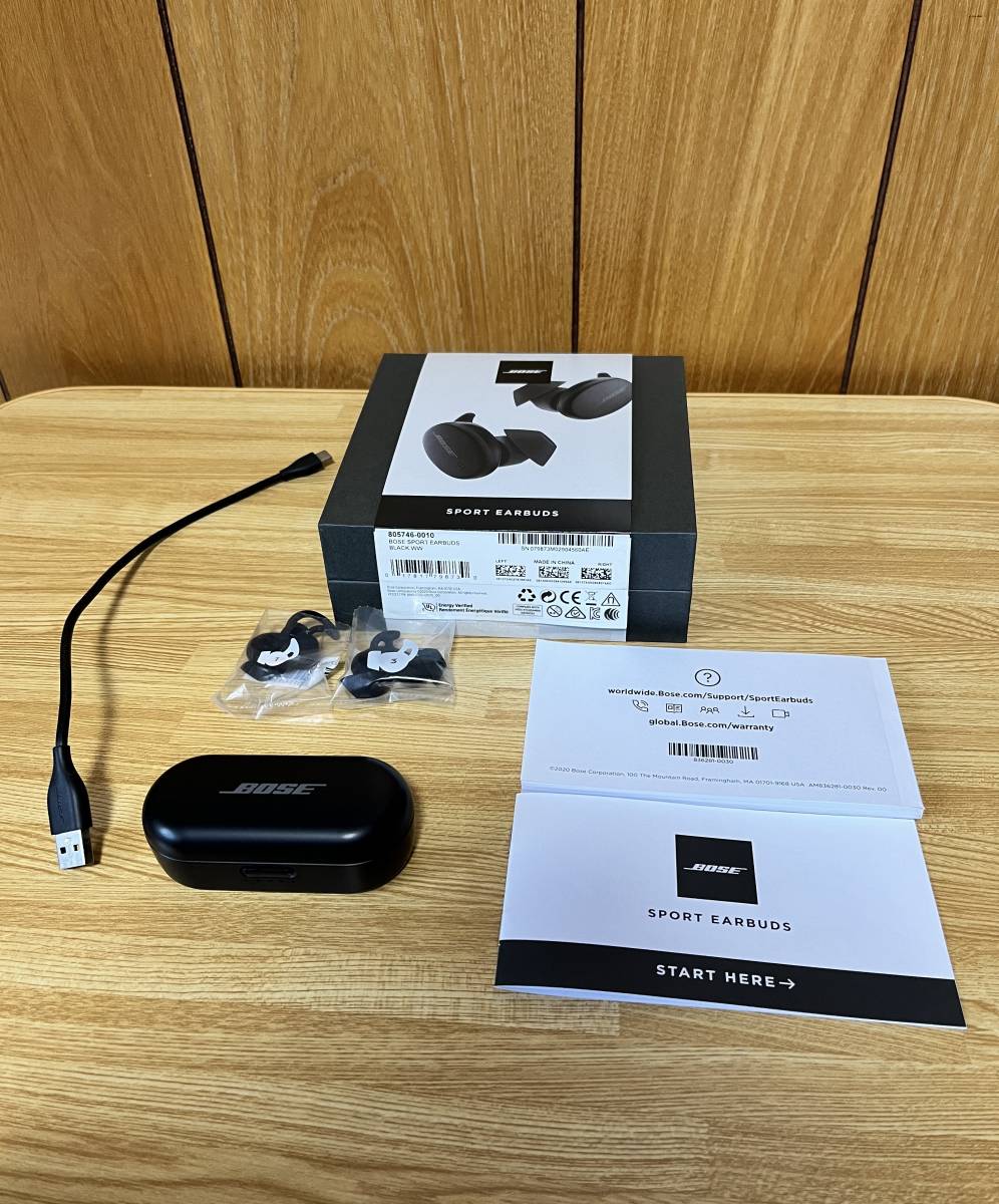 ☆美品!! BOSEボーズワイヤレスイヤホンSPORT EARBUDS BLACK 箱