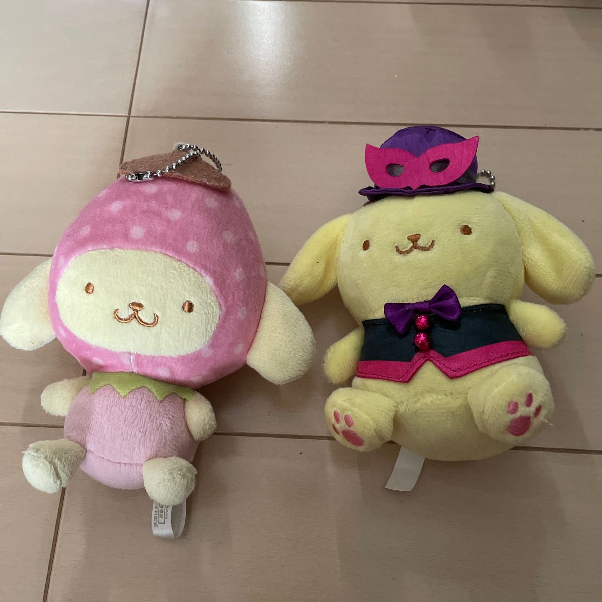 2点セットポムポムプリンいちごマスコットとポムポムプリンの 2点セットポムポムプリンいちごマスコットとポムポムプリンの