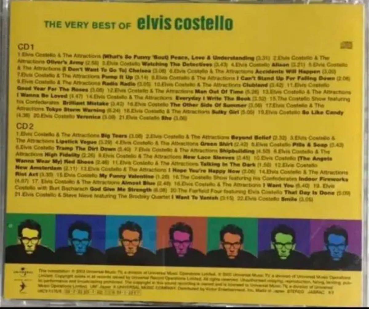 帯付き！国内盤2CD！エルヴィス・コステロ / THE VERY BEST OF Elvis Costello