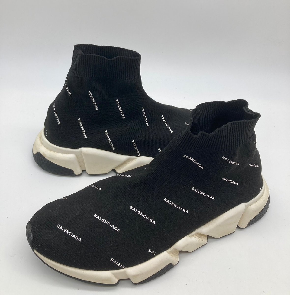 ☆BALENCIAGA　バレンシアガ☆SPEED TRAINER ロゴ総柄 スピードトレーナー_画像1