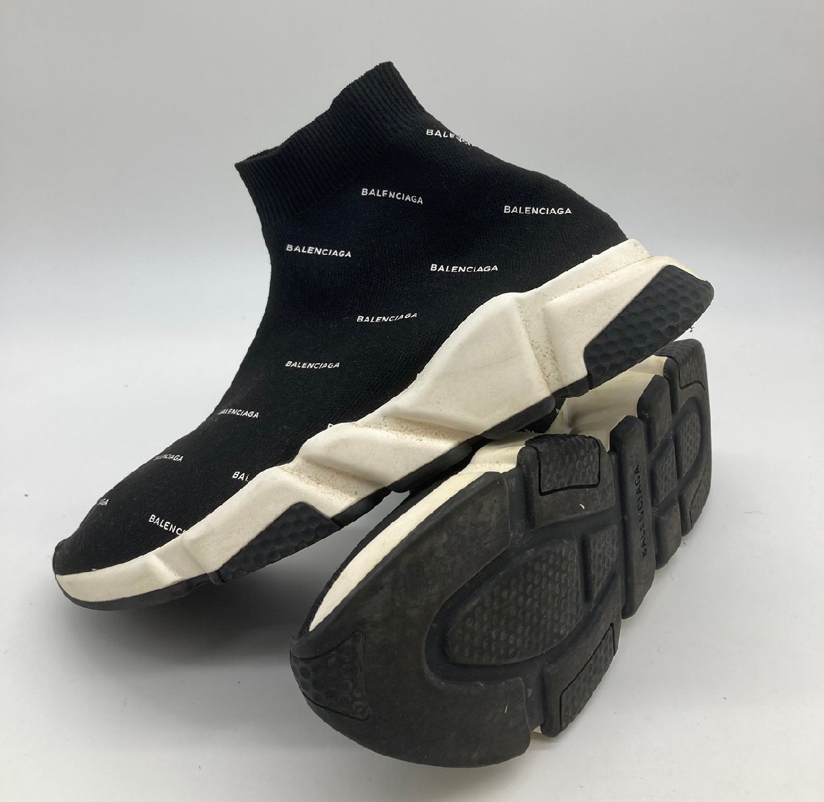 ☆BALENCIAGA　バレンシアガ☆SPEED TRAINER ロゴ総柄 スピードトレーナー_画像5