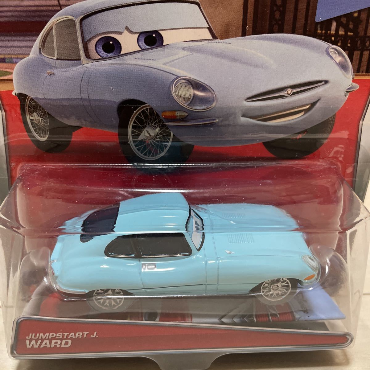 マテル カーズ JUMPSTART J. WARD ジャガー Eタイプ ワード MATTEL CARS ミニカー キャラクターカー イギリス ロンドン_画像3