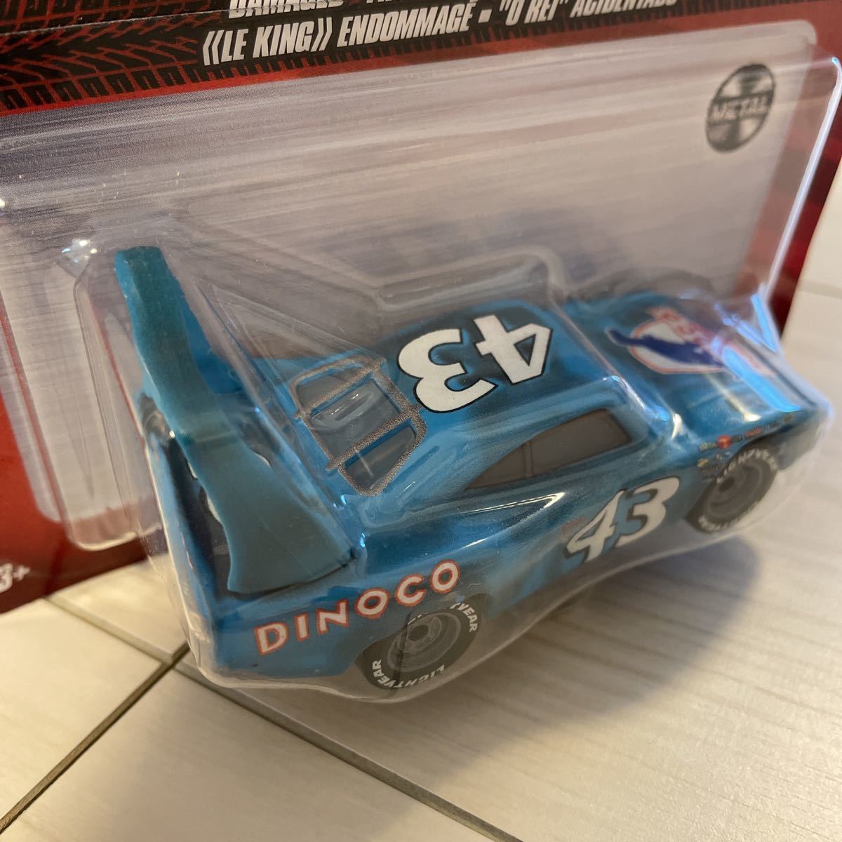 マテル カーズ DAMAGED KING 43 ミニカー キャラクターカー ダメージ キング レア MATTEL CARS ダイナコ DINOCO_画像4