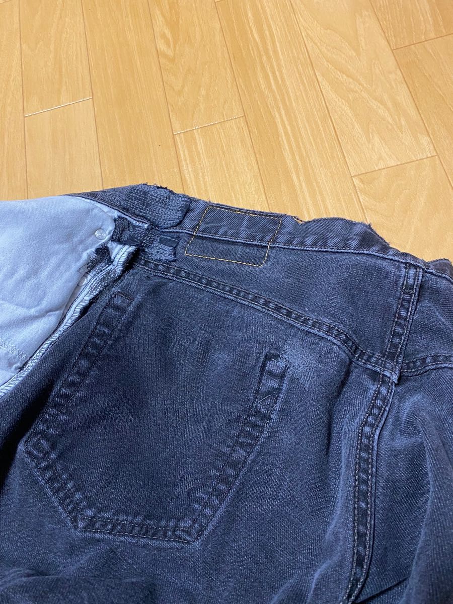 Levi’s リーバイス505 ブラックデニム ジーンズ W36 サルファ染め　