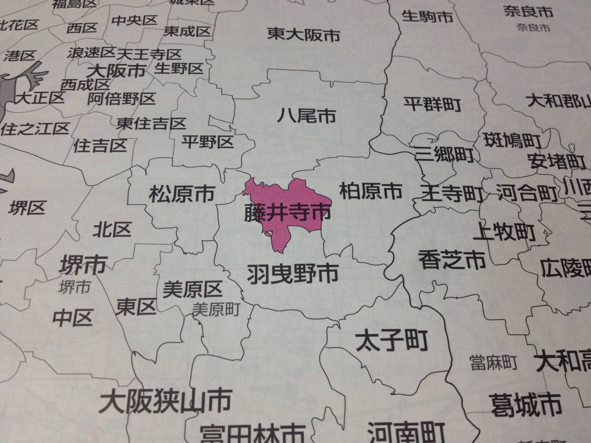 *zen Lynn housing map / Osaka (metropolitan area) / wistaria . temple city /2008 year / map / map / secondhand book /8-5372