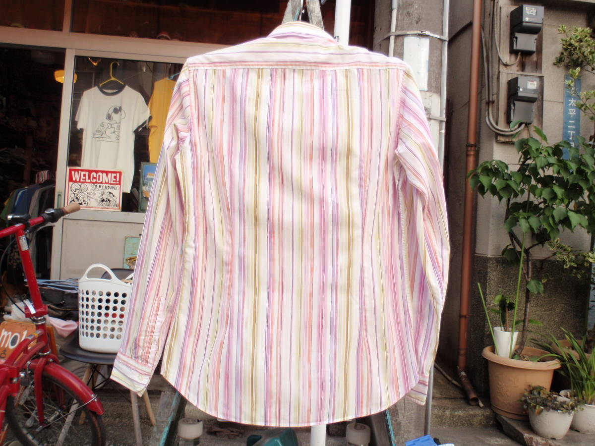 美品!イタリア製 ETRO(エトロ) ストライプ柄の長袖シャツ サイズM