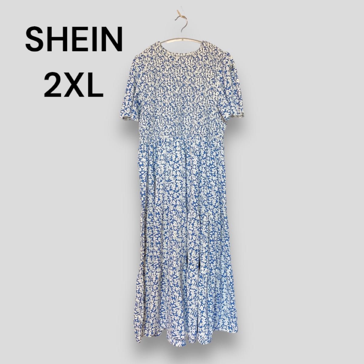 SHEIN 花柄ワンピース 2XL 美品