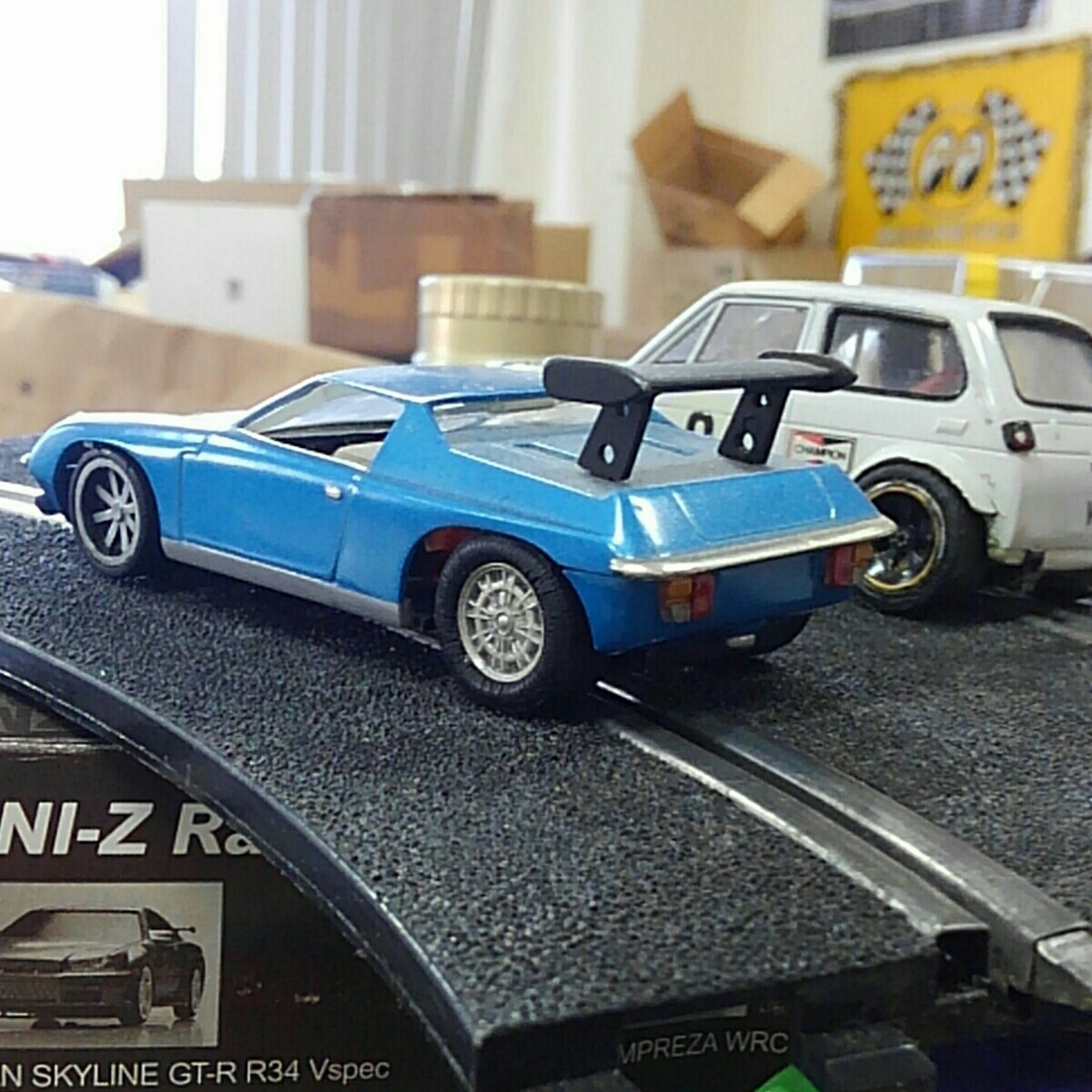 1/32. is less .1/38 original work Lotus Europa S P slot car used have i. N360 is size. comparison for slot car 
