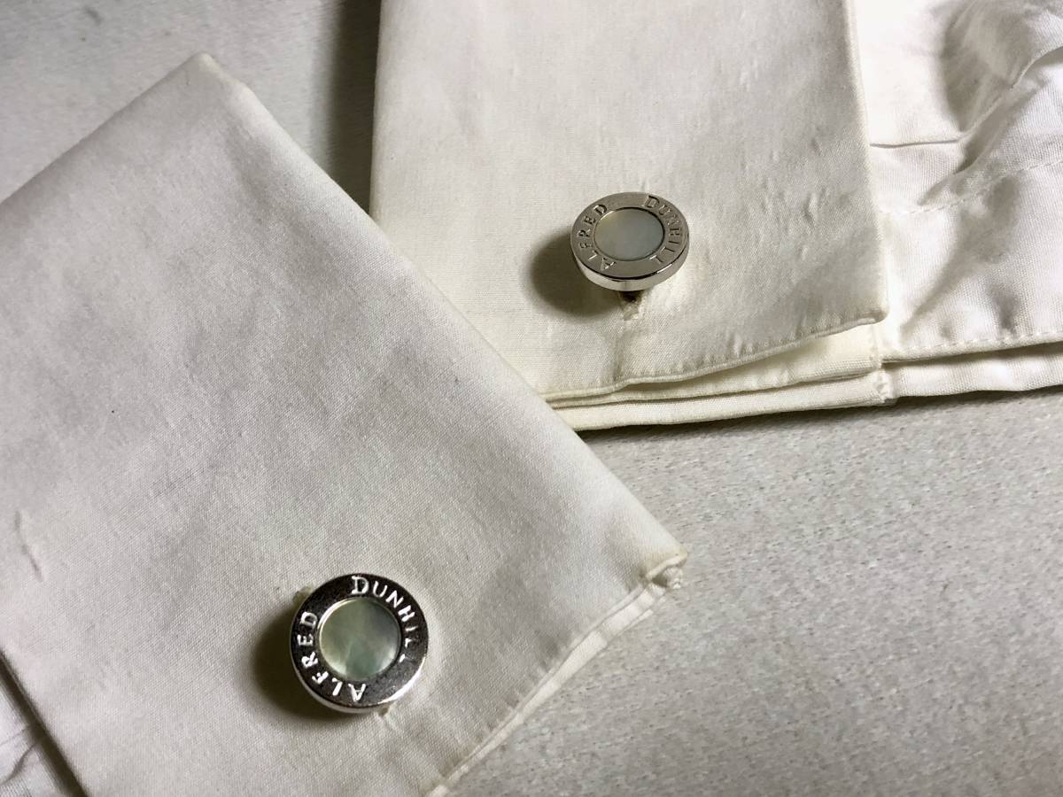 正規良 完全限定! Dunhillダンヒル シェル×シルバー925 ブランドロゴ