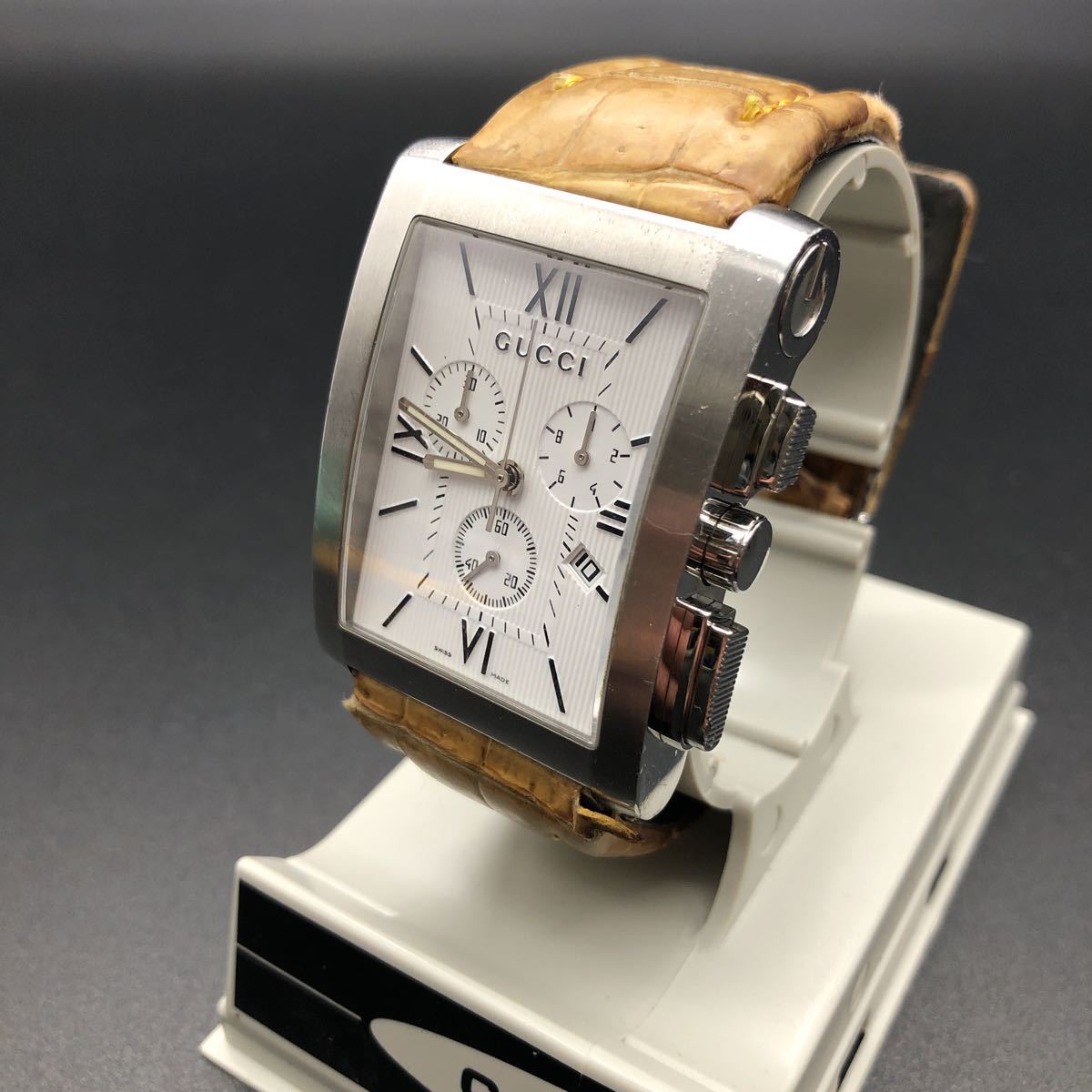 メーカー公式ショップ】 即決 GUCCI グッチ 8600M chrono 腕時計 男性