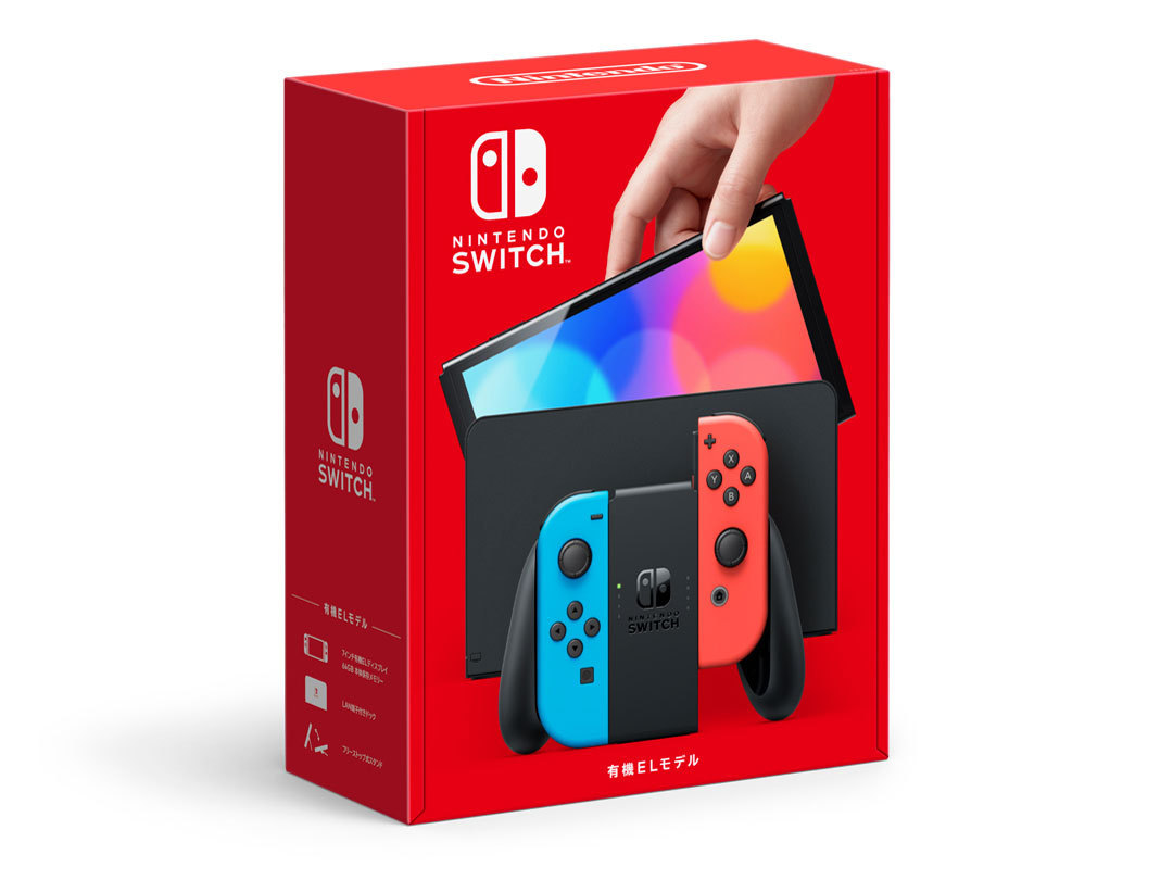 Nintendo Switch 有機ELモデル Joy-Con(L) ネオンブルー/(R) ネオンレッド 新品未使用 本体 任天堂スイッチ Neon 4902370548501