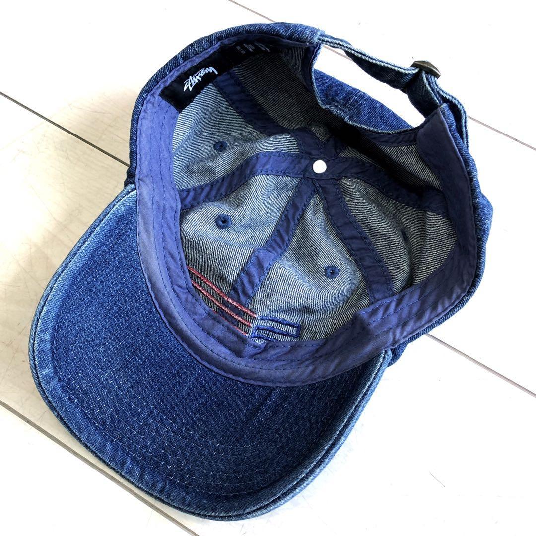 00s 良品 STUSSY ステューシー 刺繍 ロゴ デニム キャップ 帽子 00s 良品 STUSSY ステューシー 刺繍 ロゴ デニム キャップ 帽子