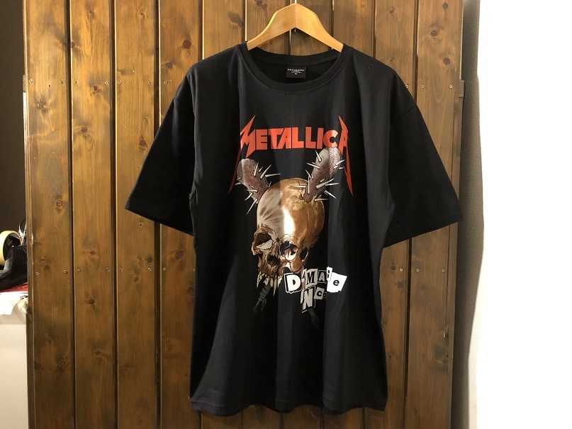 新品○メタリカ DAMAGE INC ジャスティンビーバー 着用 プリントT