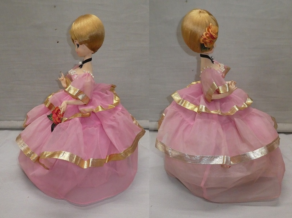 ☆昭和レトロ さくら人形 台座付ドレス サクラドール ポーズ人形 ☆昭和レトロ さくら人形 台座付ドレス サクラドール ポーズ人形