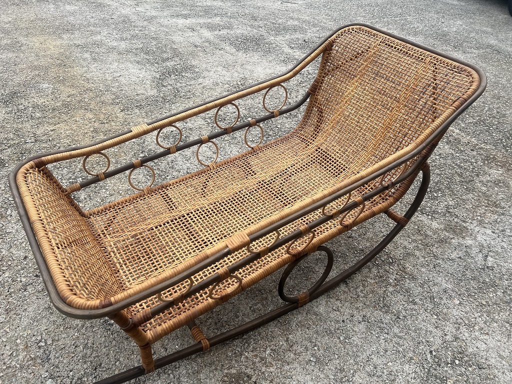 * rattan rattan baby basket cradle bed ... retro *