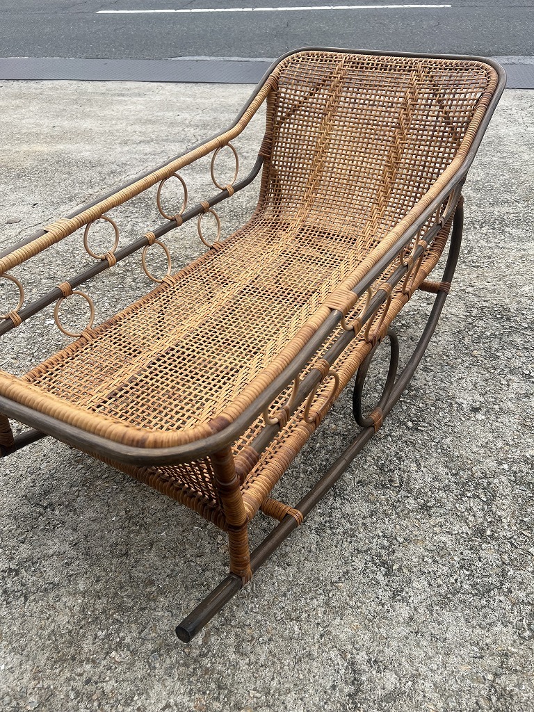 * rattan rattan baby basket cradle bed ... retro *