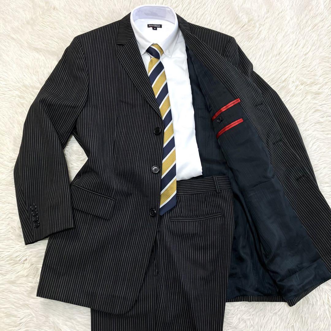状態良品 HUGO BOSS ヒューゴボス スーツ セットアップ 黒 ブラック