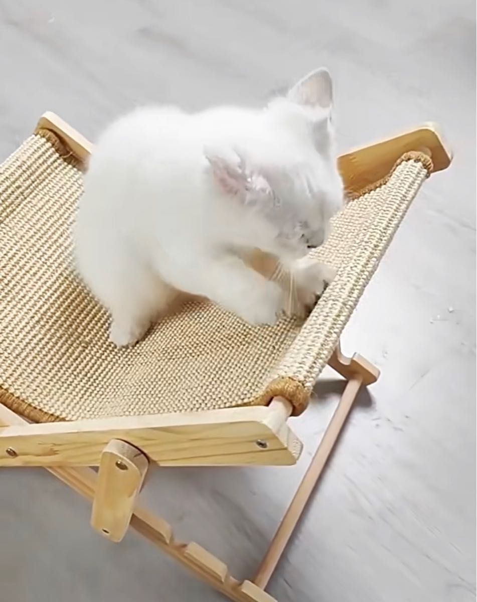 猫、犬用爪研ぎ椅子♪天然麻素材