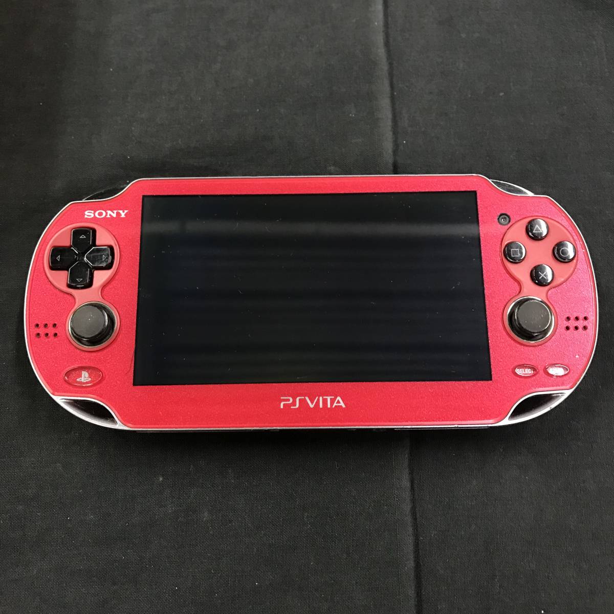 gs048 画面割れ有り SONY PSVITA PlayStation Vita PCH-1100 レッド