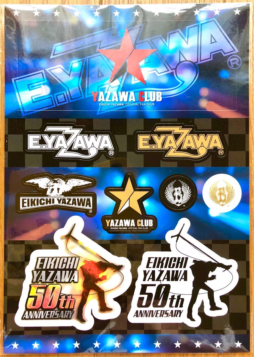 矢沢永吉☆ステッカー&シール☆FC会員特典☆公式ショップ限定品☆計4種類セット☆未使用品