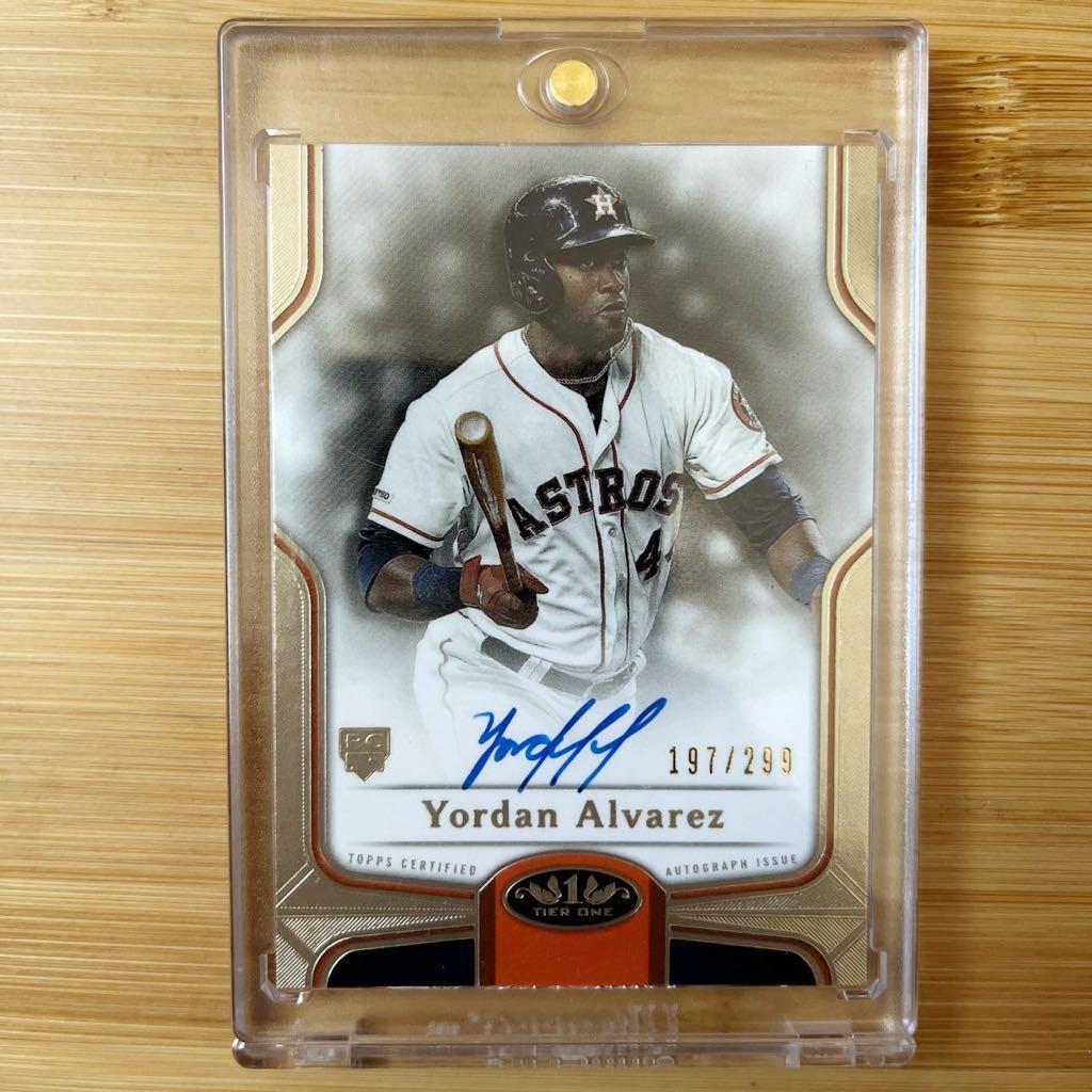ルーキーオート】2020 Topps Tier One Yordan AIvarez auto ヨルダン