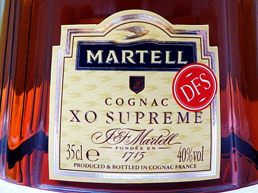 18-2114 MARTELL XO SUPREME マーテル XO スプリーム 350ml 40% グリーンボトル DFS ブランデー コニャック 古酒 未開栓_画像2