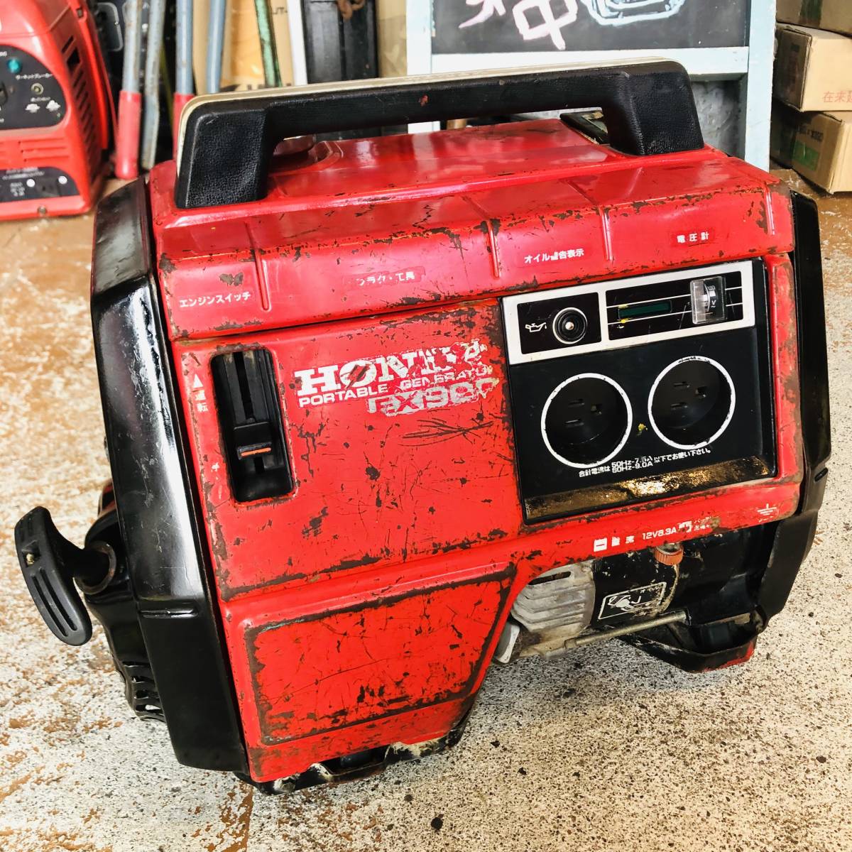 6930円 【送料無料】 小型発電機 EX900 50,60HZ 切替 12V 6930円 【送料無料】 小型発電機 EX900 50,60HZ 切替 12V