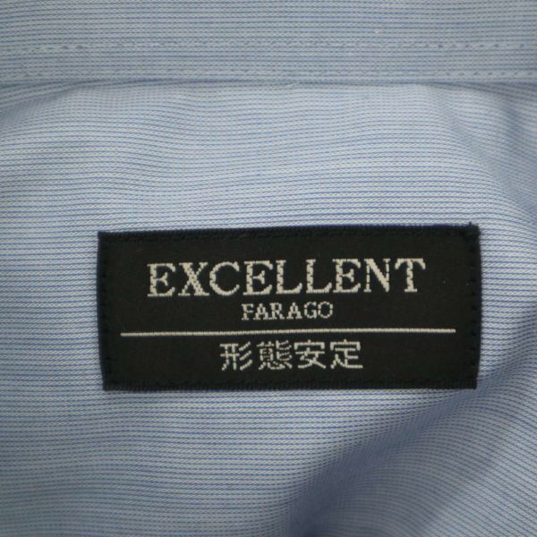 【新品 未使用】 EXCELLENT FARAGO エクセレントファラゴ 通年 形態安定★ 消臭 長袖 シャツ Yシャツ Sz.40-74　メンズ　C3T06616_7#C_画像6