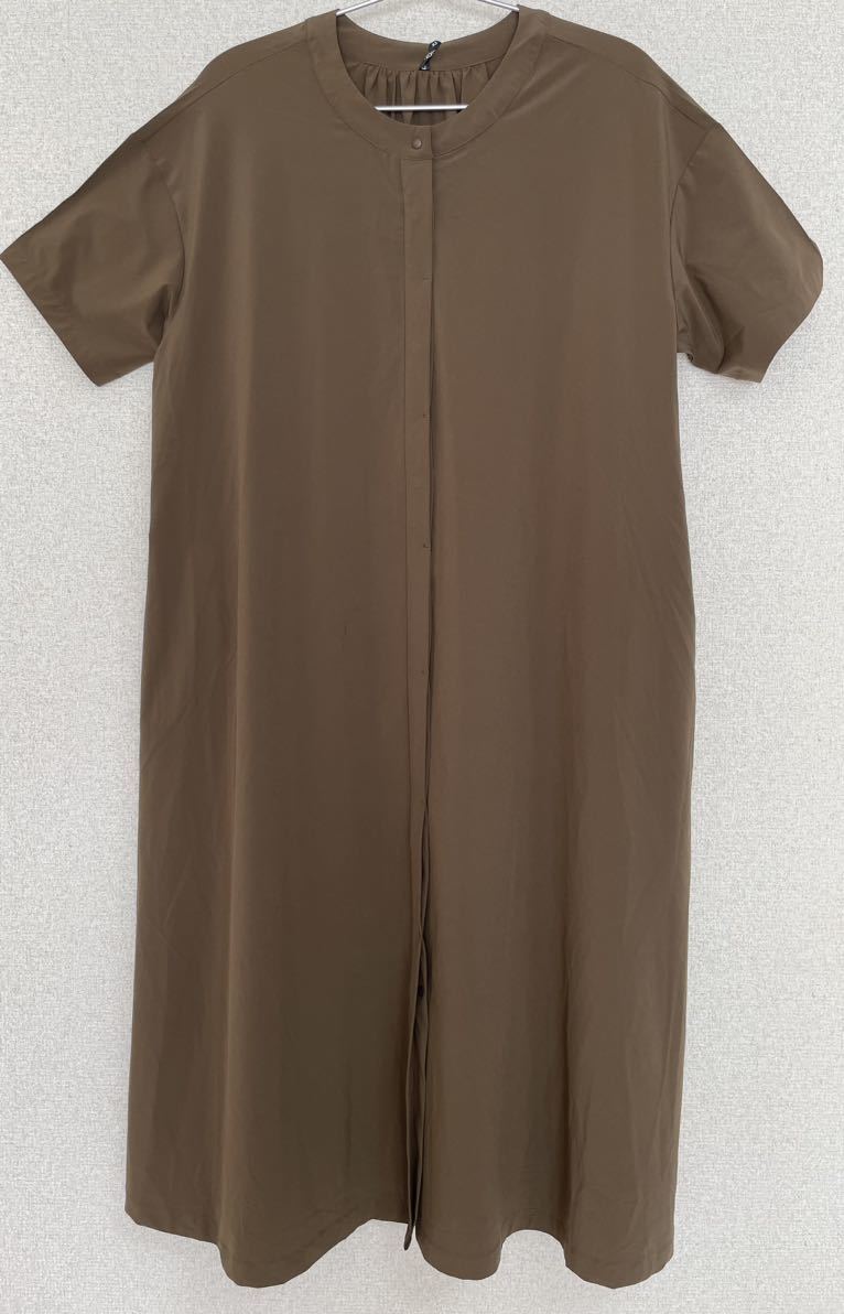  prompt decision * Dance gold b Lee z light shirt dress One-piece M new goods Brown tea 15,400 jpy . sweat speed ., light weight thin,UVtei Lee 