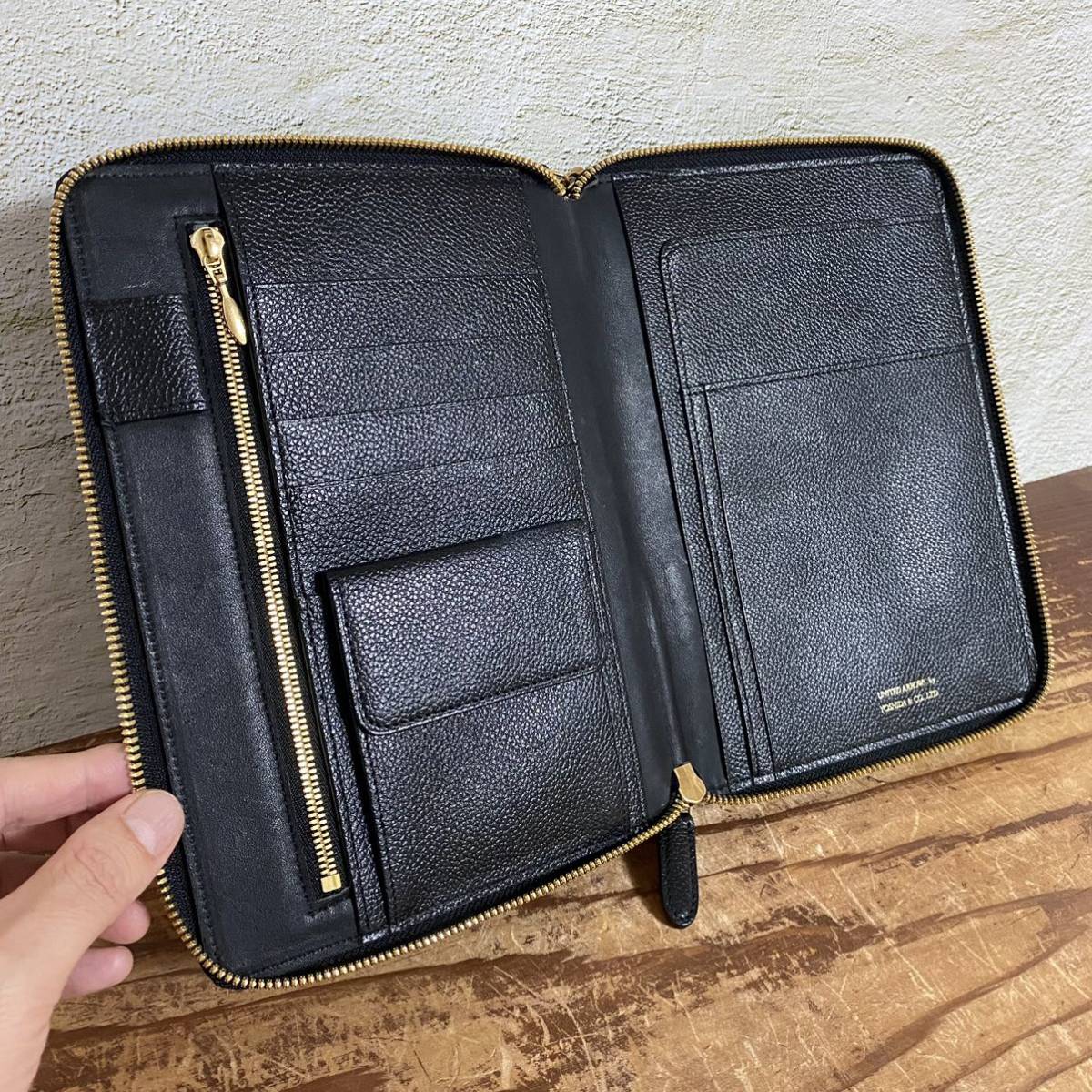 【PORTER UNITED ARROWS iPad mini オーガナイザー システム手帳 ポーター ユナイテッドアローズ 吉田カバン バッグ 財布 ポーチ レザー】