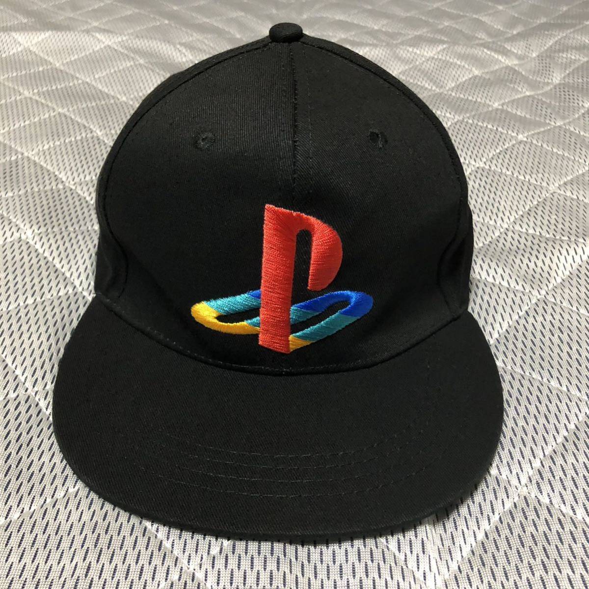 初代 プレイステーション 刺繍ロゴ キャップ 黒 コスパ PlayStation cap hat cospa_画像1