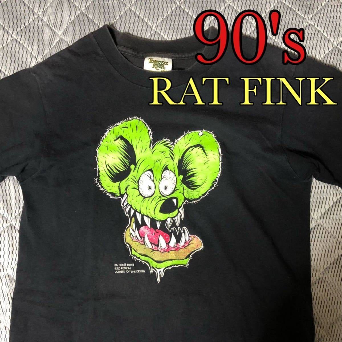 90's RAT FINK Tシャツ ブラック Sサイズ ラットフィンク 90年代 90's RAT FINK Tシャツ ブラック Sサイズ ラットフィンク 90年代