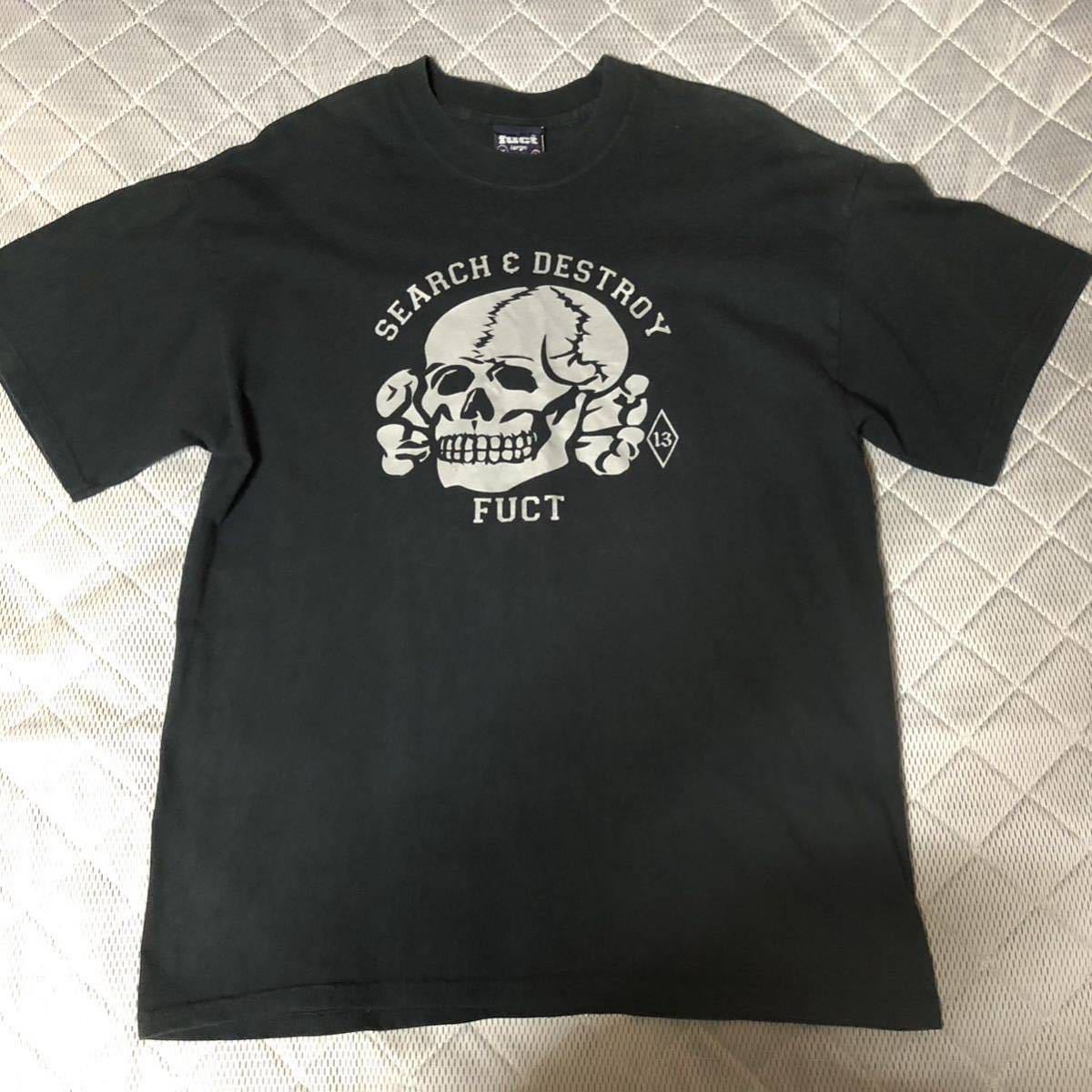 90's USA製 FUCT SEARCH&DESTROY Tシャツ ブラック Lサイズ 90's USA製 FUCT SEARCH&DESTROY Tシャツ ブラック Lサイズ