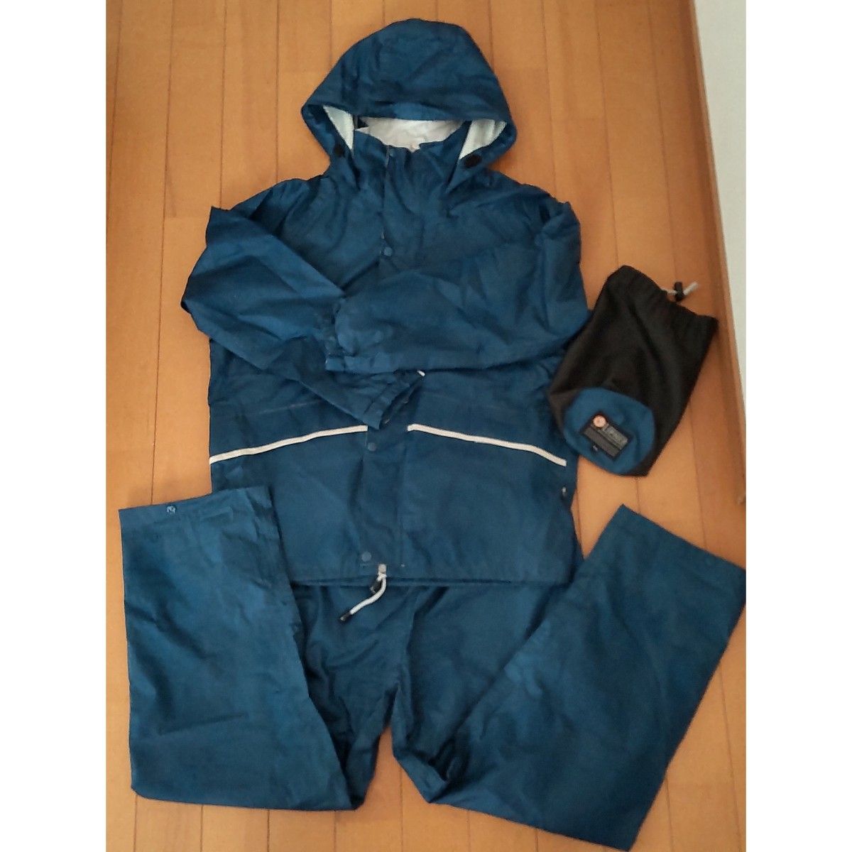 130 レインスーツ LOGOS ロゴス 男女兼用 雨具 防寒 レインウェア 上下