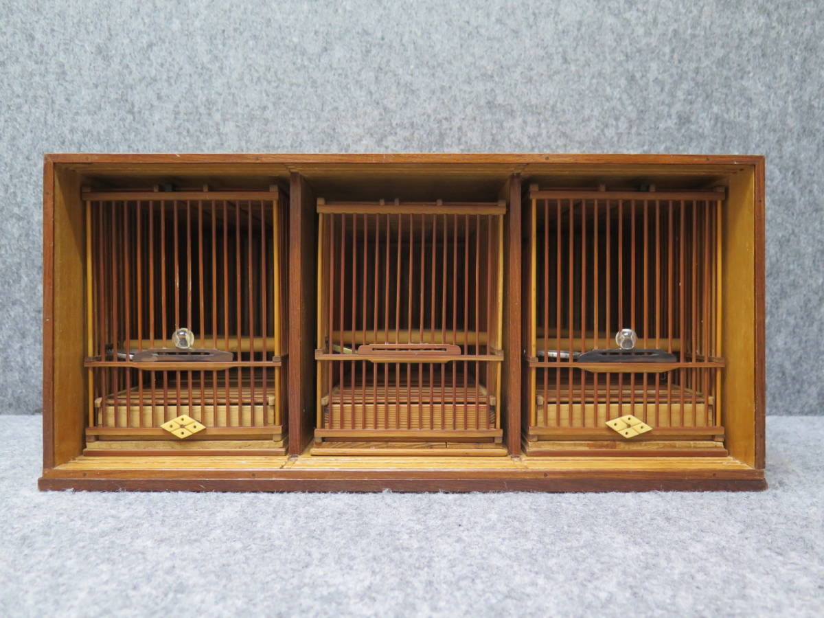 *(A)mejiro.. box nest box bird cage 3 entering [ present condition goods ]