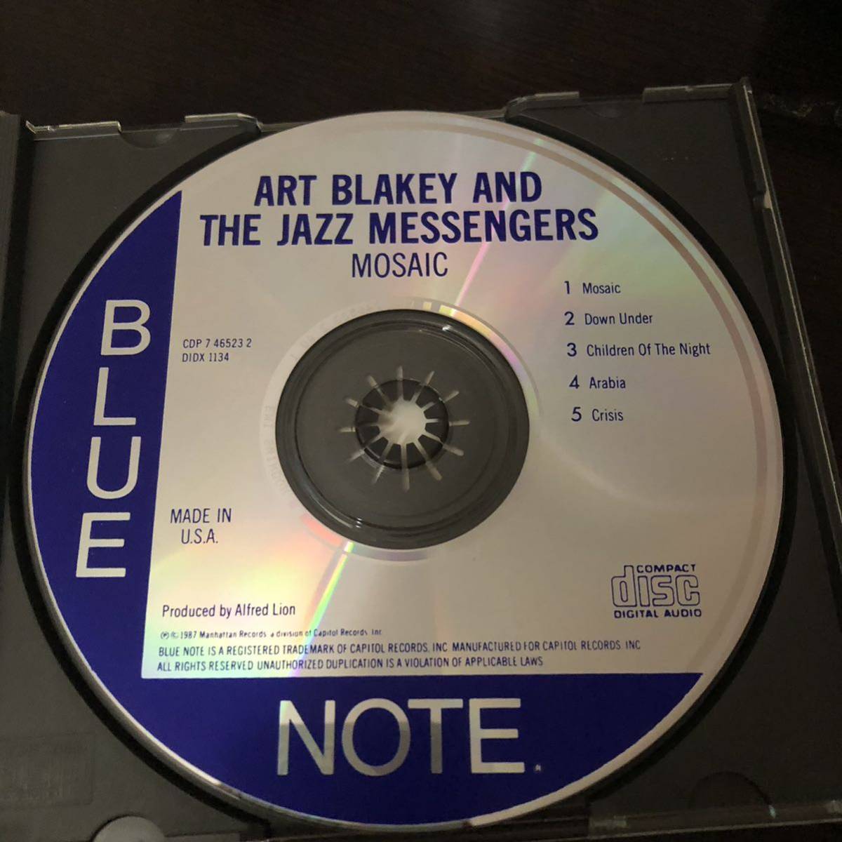 アートブレイキーアンドジャズメッセンジャーズ　mosaic モザイク　中古CD blue note ブルーノート_画像2