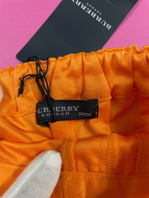 新品 タグ付 バーバリー ロンドン ビッグロゴ 半 ズボン パンツ 90 cm オレンジ 子供 キッズ 送料無料 三陽商会 BURBERRY LONDON_画像6