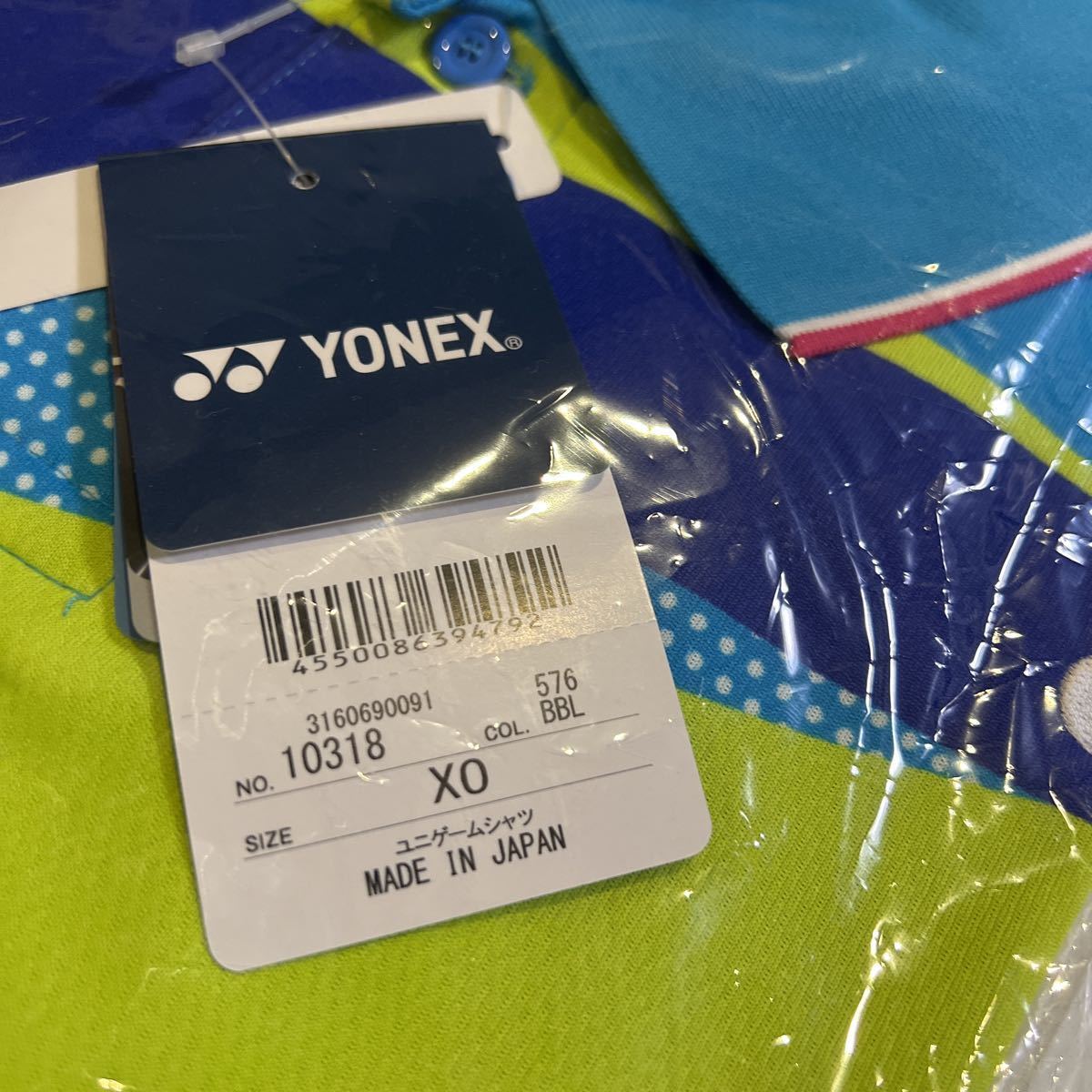  free shipping Yonex game shirt polo-shirt Uni XO rare size made in Japan stylish new goods 