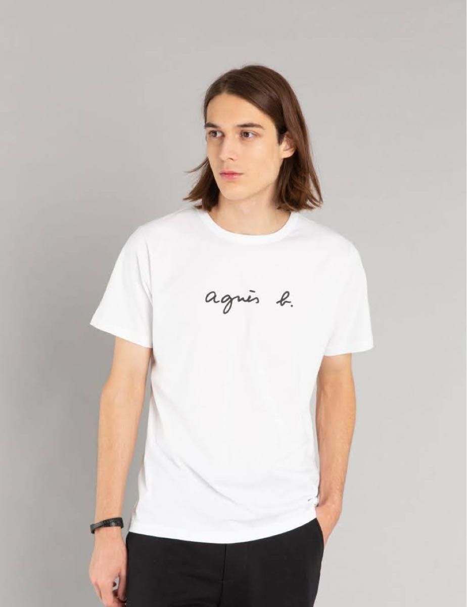 おしゃれ Agnes b S137 TS ロゴTシャツ 定番2号(L) ホワイト|PayPay