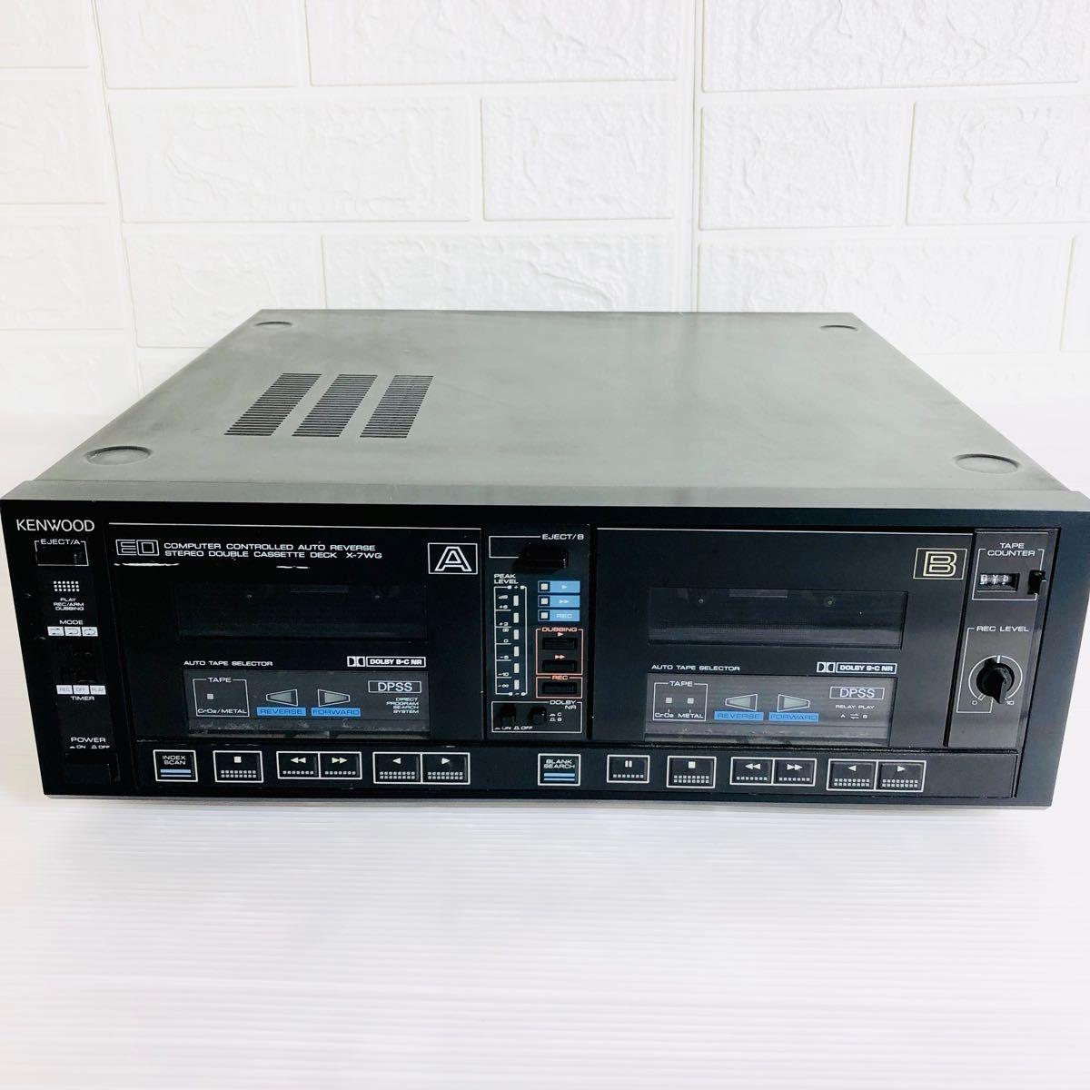 ☆動作品☆ KENWOOD X-7WG ダブルカセットデッキ