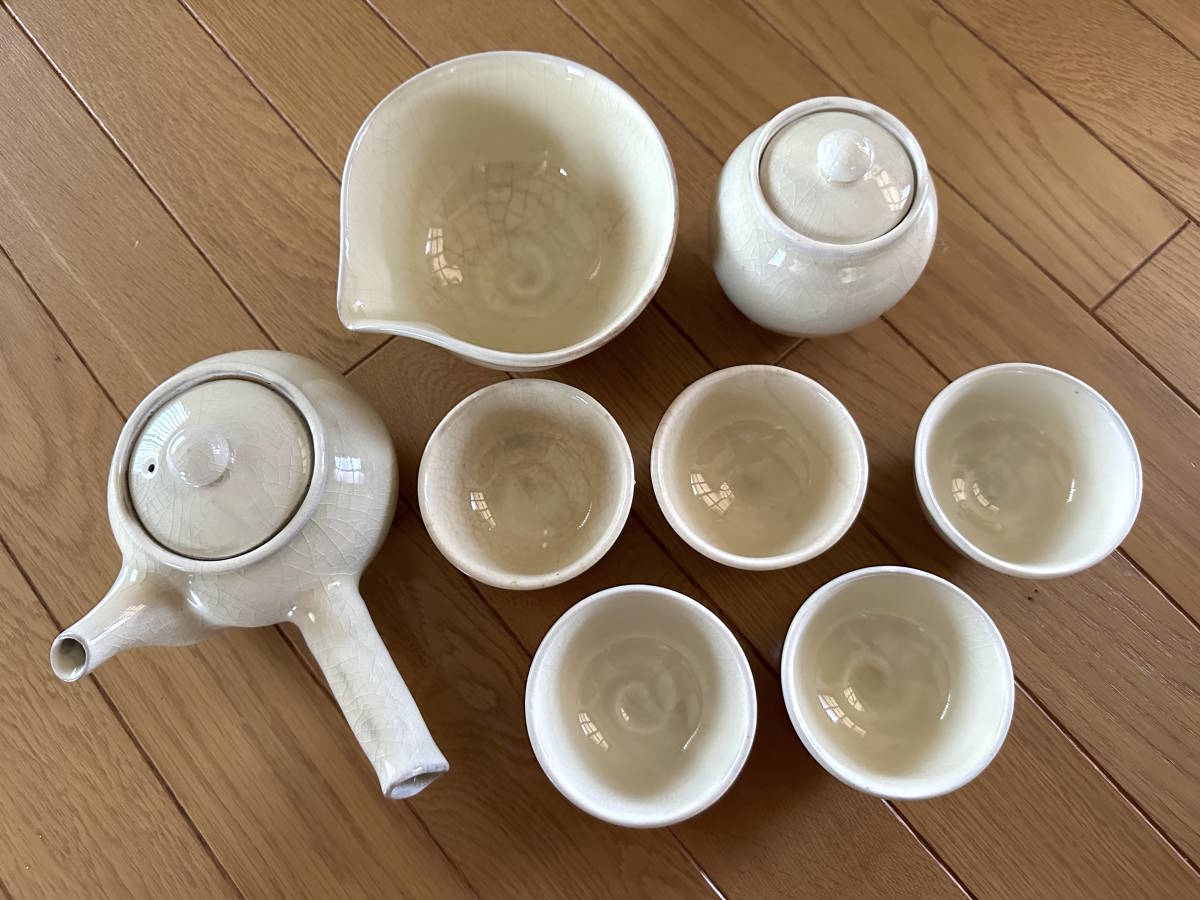 ♪煎茶器揃 甫泉●茶器セット 湯呑 急須 茶碗 湯冷し 茶壺 煎茶道具 茶器 茶道具_画像1