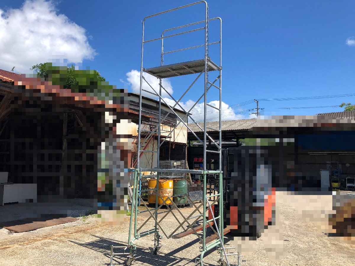 兵庫県発】 足場 型枠 ローリングタワー 2段 / アンチ 足場板 兵庫県発】 足場 型枠 ローリングタワー 2段 / アンチ 足場板