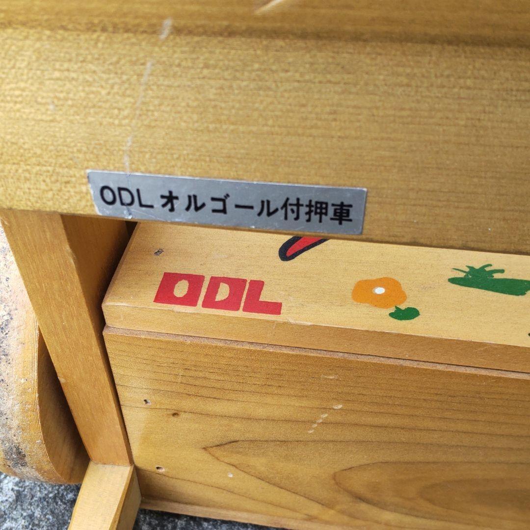 手押し車　昭和レトロ　カタカタ　幼児玩具　USED　木製玩具　歩行具　_画像4