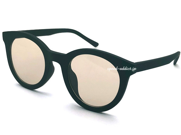 BOSTON RUBBER FRAME SUNGLASS 艶消しBLACK × LIGHT BROWN/ボストンラバーコーティングサングラス黒ぶち眼鏡軽量プールマリンスポーツ運転_画像1