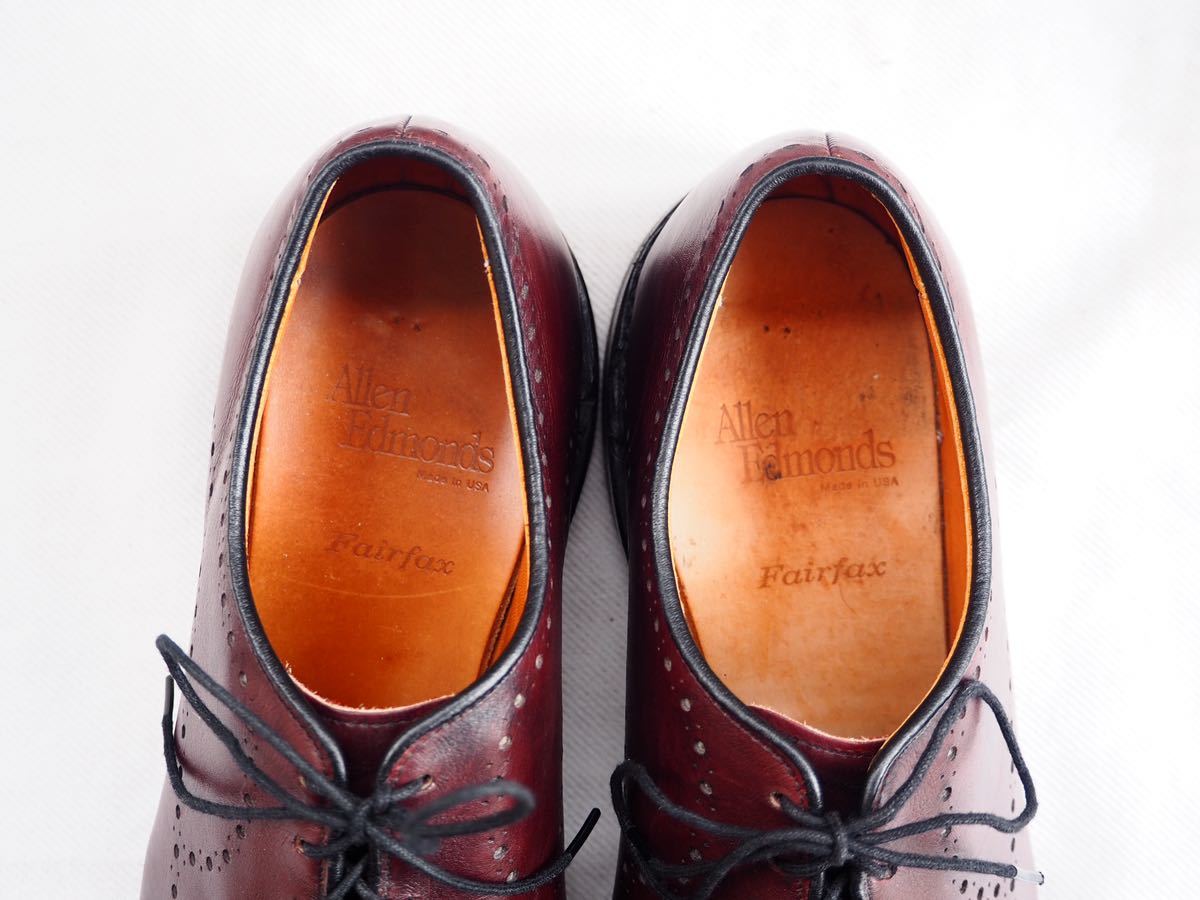Allen Edmonds Fairfax Burgundy Textured アレンエドモンズ Allen Edmonds Fairfax Burgundy Textured アレンエドモンズ